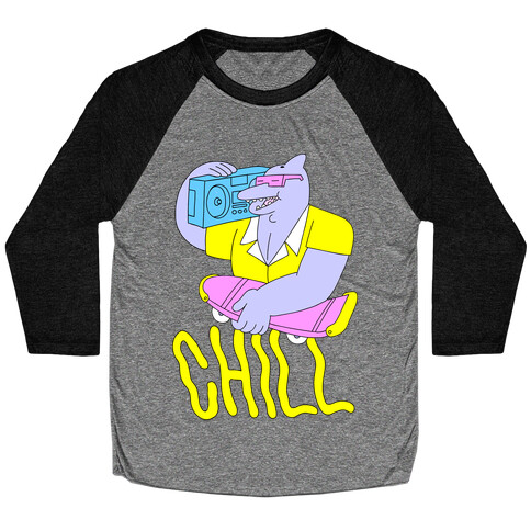 Chill Dolphin Baseball Tee