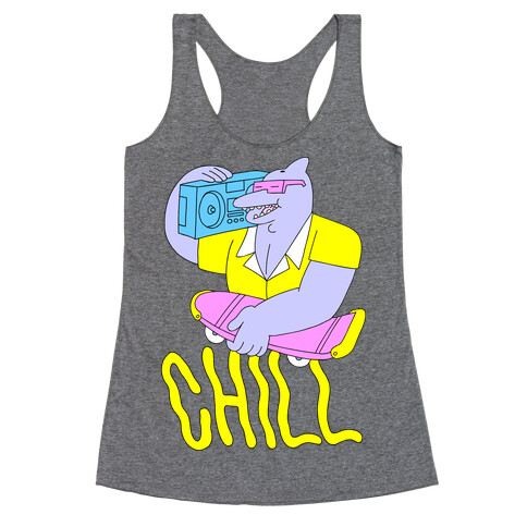 Chill Dolphin Racerback Tank Top