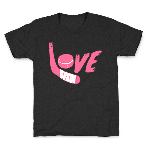 Love Hockey (Pink Letters)  Kids T-Shirt