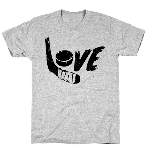 Love Hockey (Distressed)  T-Shirt