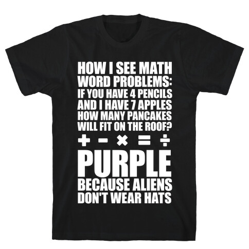 How I See Math Word Problems T-Shirt