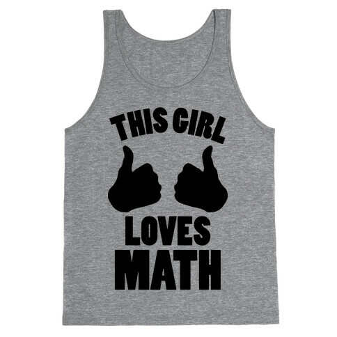 This Girl Loves Math Tank Top