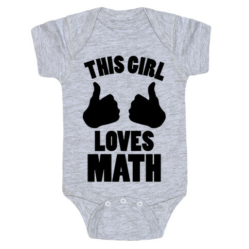 This Girl Loves Math Baby One-Piece