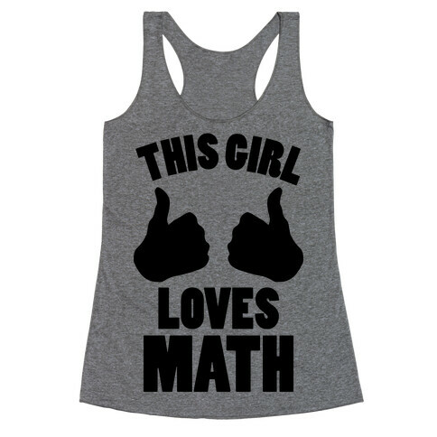 This Girl Loves Math Racerback Tank Top