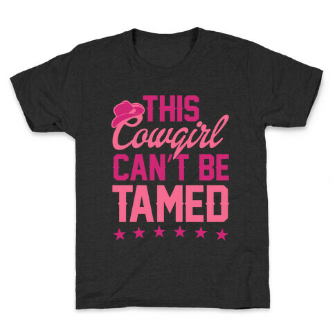 This Cowgirl Can't Be Tamed Kids T-Shirt