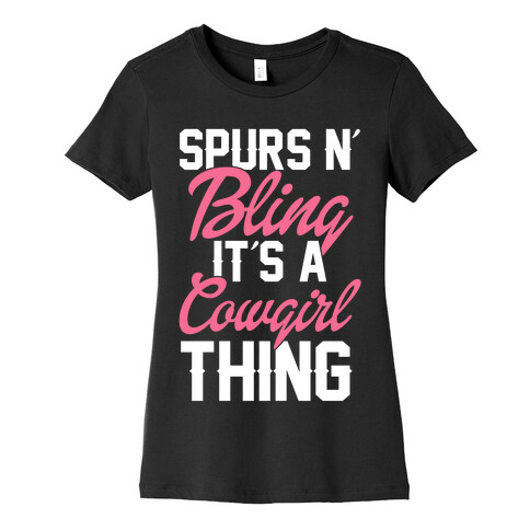 Spurs N' Bling Womens T-Shirt