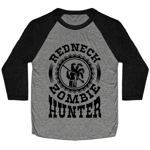 Redneck Zombie Hunter Baseball Tee