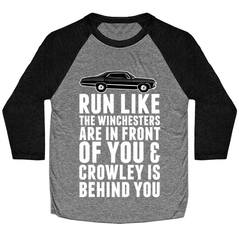 Run Like The Winchesters Baseball Tee