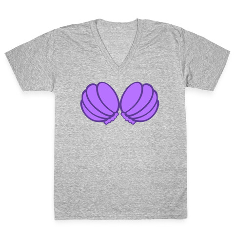 Seashell Bra V-Neck Tee Shirt