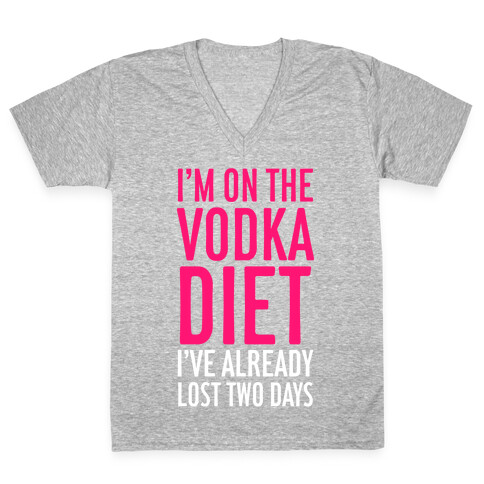 Vodka Diet V-Neck Tee Shirt