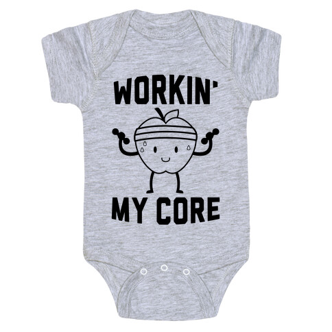 Workin' My Core Baby One-Piece