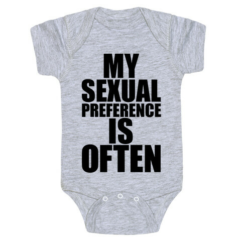 My Sexual Preference Is Often Baby One-Piece