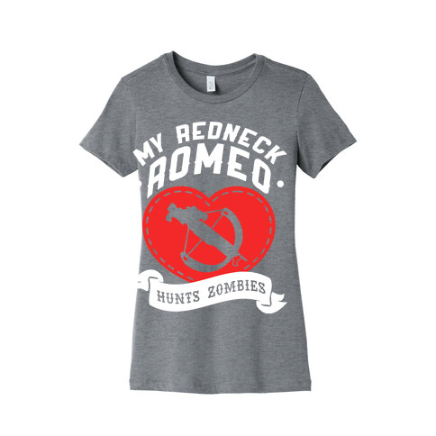 My Redneck Romeo Hunts Zombies Womens T-Shirt