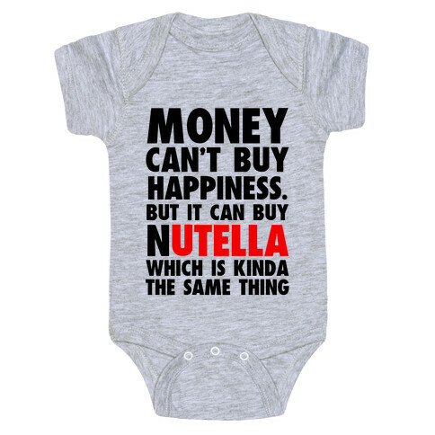 Money Can Buy Nutella Baby One-Piece