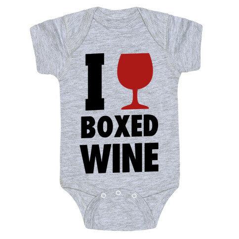I Love Boxed Wine Baby One-Piece