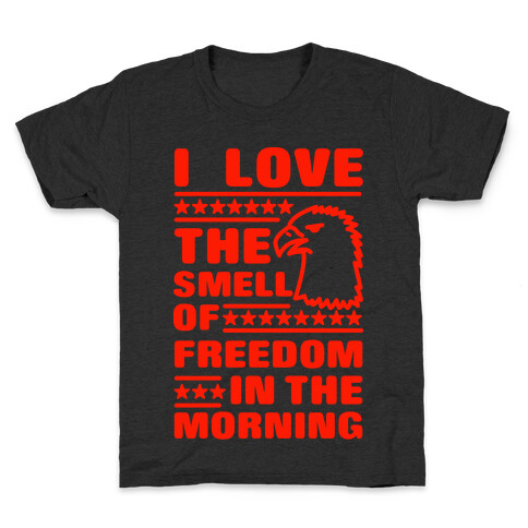 I Love The Smell Of Freedom Red Kids T-Shirt