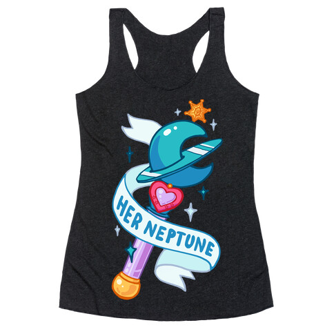 Her Neptune Pair 1 (White) Racerback Tank Top