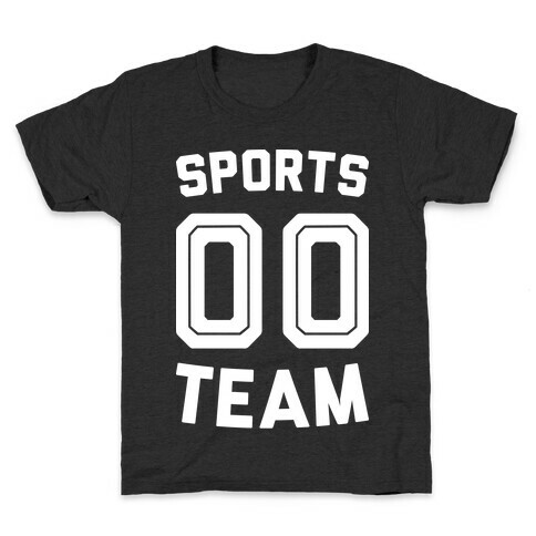 Sports 00 Team (White) Kids T-Shirt