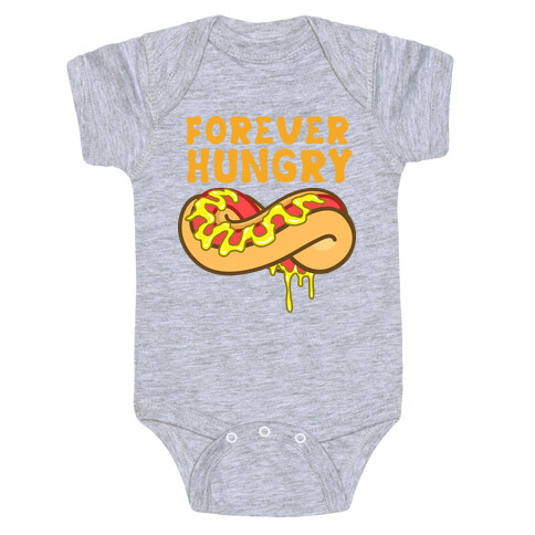 Forever Hungry (Yellow) Baby One-Piece