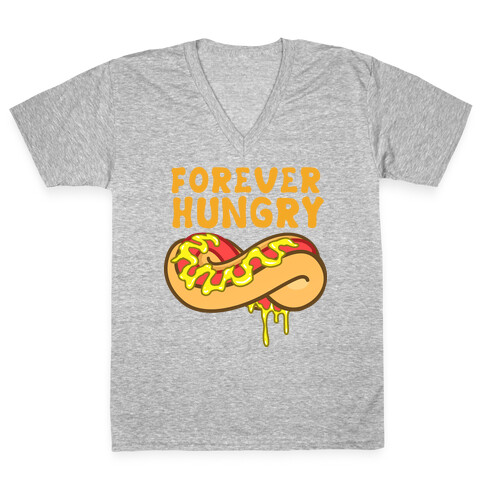 Forever Hungry (Yellow) V-Neck Tee Shirt