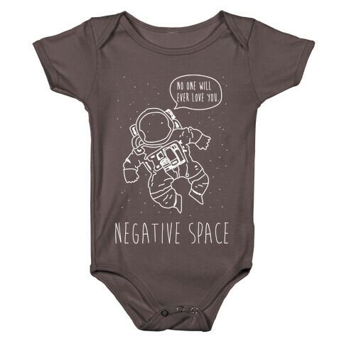 NEgative Space Baby One-Piece