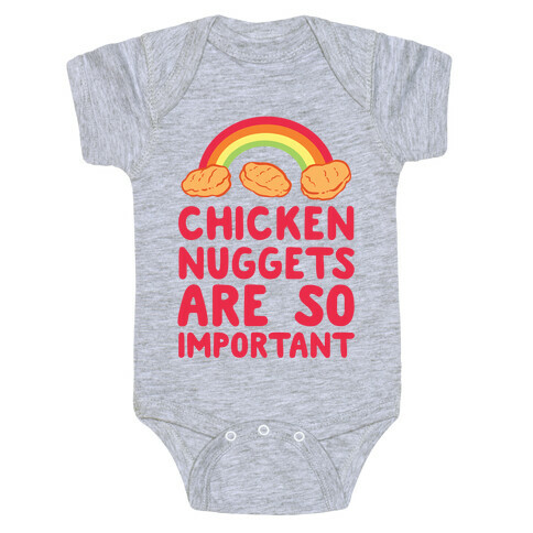 Chicken Nuggets Are So Important (CMYK) Baby One-Piece
