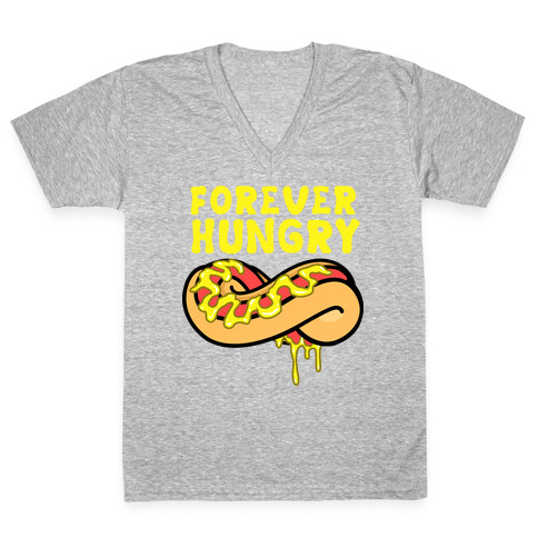 Forever Hungry V-Neck Tee Shirt