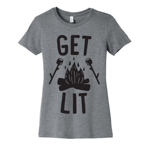 Get Lit - Campfire (CMYK) Womens T-Shirt