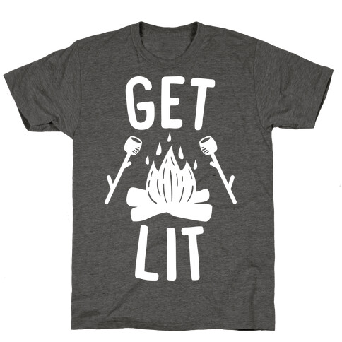 Get Lit - Campfire (White) T-Shirt