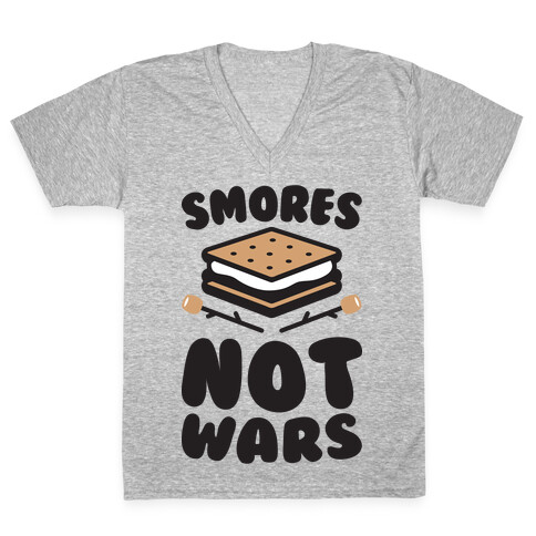 Smores Not Wars (CMYK) V-Neck Tee Shirt