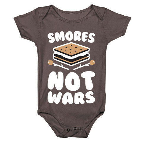 Smores Not Wars (White) Baby One-Piece