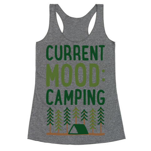 Current Mood: Camping (CMYK) Racerback Tank Top