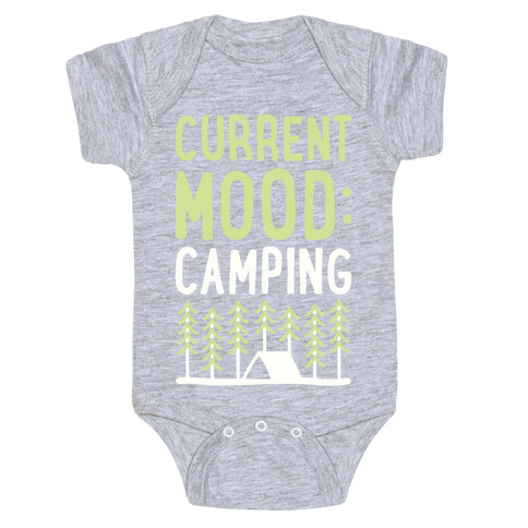 Current Mood: Camping (White) Baby One-Piece