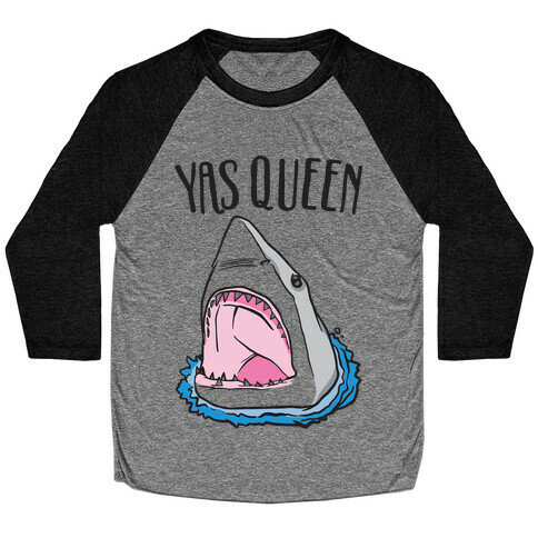 Yas Queen Shark Baseball Tee