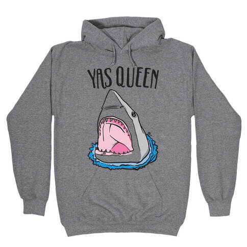 Yas Queen Shark Hooded Sweatshirt