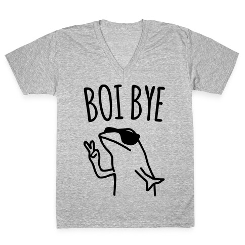 Boi Bye Parody V-Neck Tee Shirt