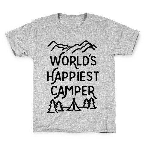 World's Happiest Camper Kids T-Shirt