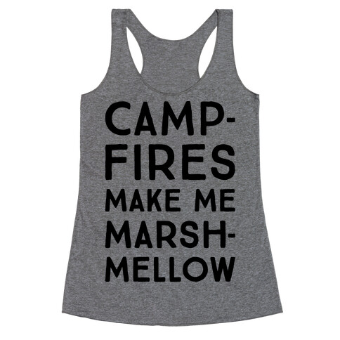 Campfires Make Me Marshmellow Racerback Tank Top
