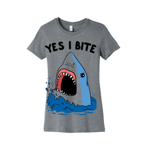 Yes I Bite (CmYK) Womens T-Shirt