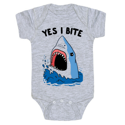 Yes I Bite (CmYK) Baby One-Piece