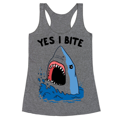 Yes I Bite (CmYK) Racerback Tank Top