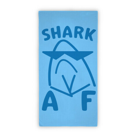 Shark AF Beach Towel Beach Towel