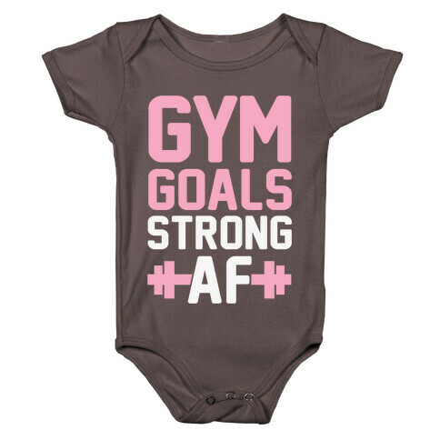 Gym Goals: Strong AF Baby One-Piece