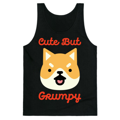 Cute but Grumpy Shiba Inu Tank Top