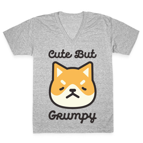 Cute But Grumpy Baby V-Neck Tee Shirt