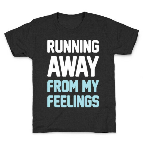 Running Away From My Feelings (White) Kids T-Shirt