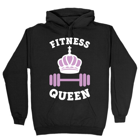 Fitness Queen (White) Hooded Sweatshirt