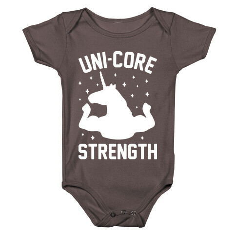 Uni-Core Strength (White) Baby One-Piece