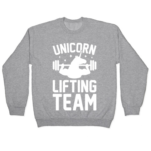 Unicorn Lifting Team (White) Pullover