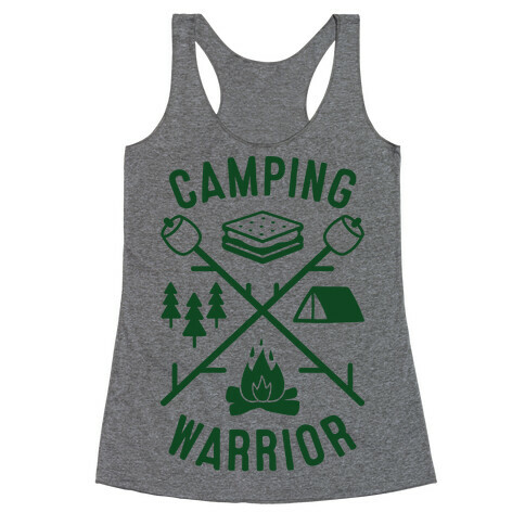 Camping Warrior Racerback Tank Top